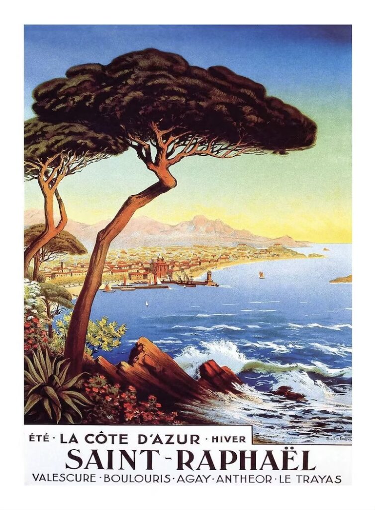Saint-Raphael French travel poster